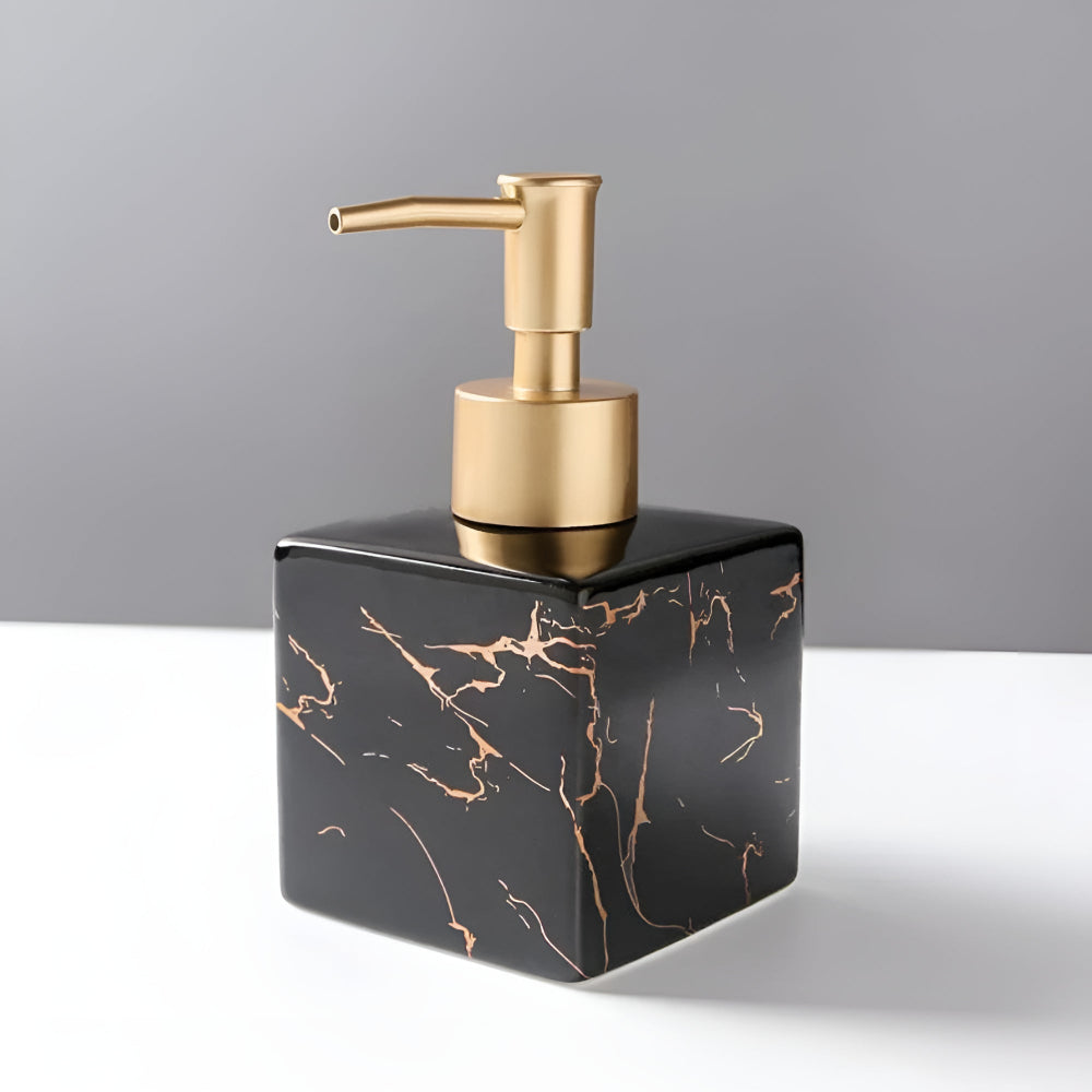 **Marble Soap Dispenser Matte Gold** – Timeless Elegance for Your Space 4
