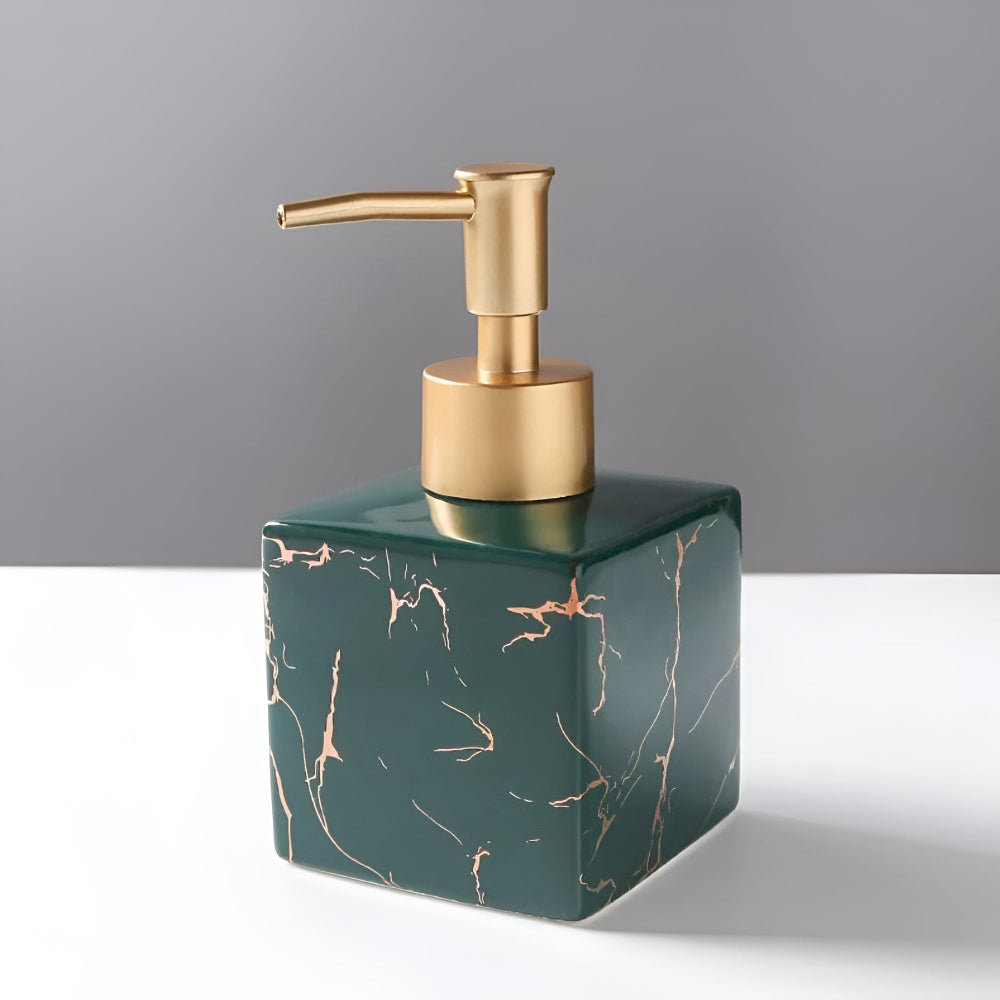 **Marble Soap Dispenser Matte Gold** – Timeless Elegance for Your Space 5