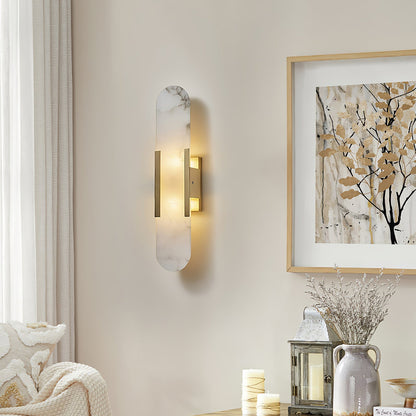 Melange Elongated Alabaster Wall Lamp – Elegant Sconce Lighting for Timeless Ambiance 4