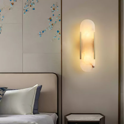 Melange Elongated Alabaster Wall Lamp – Elegant Sconce Lighting for Timeless Ambiance 7