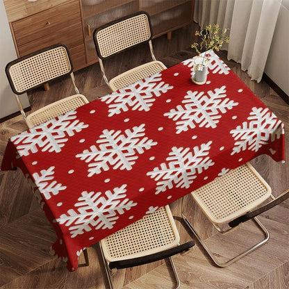 Merry Christmas Pattern Tablecloth – Joyful Décor for Festive Gatherings 3