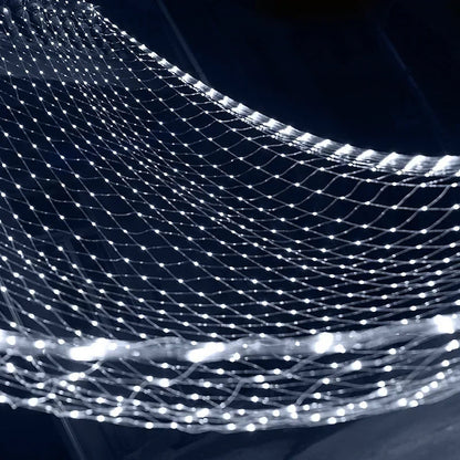 Mesh-Shaped LED Christmas Lights – Create Magical Winter Wonderland with Bright Illumination 0