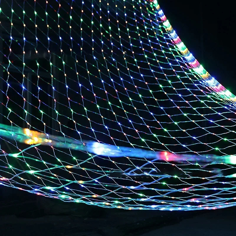 Mesh-Shaped LED Christmas Lights – Create Magical Winter Wonderland with Bright Illumination 1