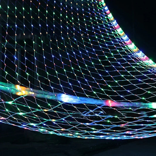 Mesh-Shaped LED Christmas Lights – Create Magical Winter Wonderland with Bright Illumination 1