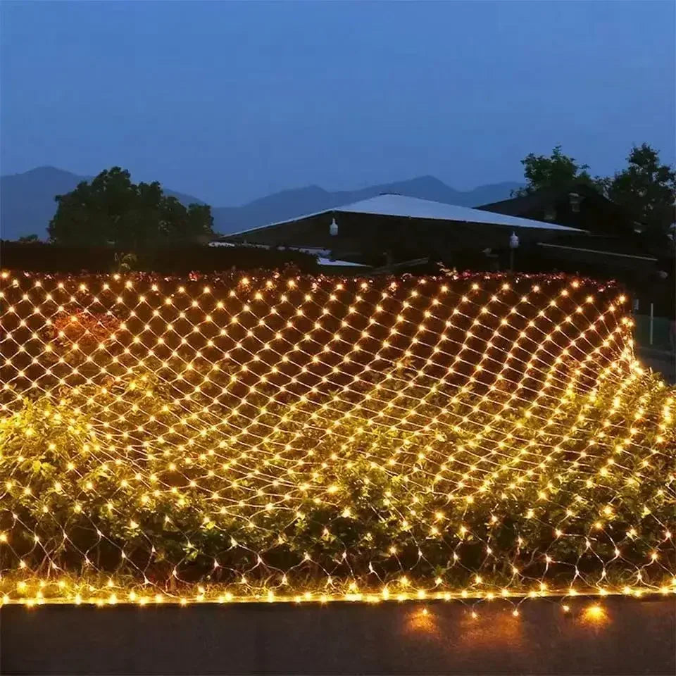 Mesh-Shaped LED Christmas Lights – Create Magical Winter Wonderland with Bright Illumination 2