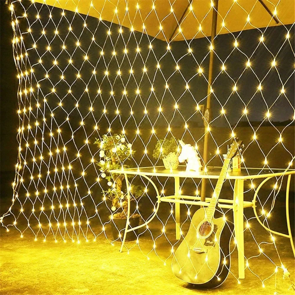 Mesh-Shaped LED Christmas Lights – Create Magical Winter Wonderland with Bright Illumination 5