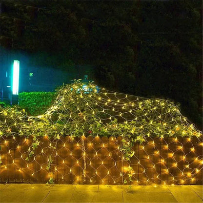 Mesh-Shaped LED Christmas Lights – Create Magical Winter Wonderland with Bright Illumination 6