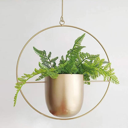 Metal Hanging Planter with Chain – Create Stunning Vertical Gardens Effortlessly 0