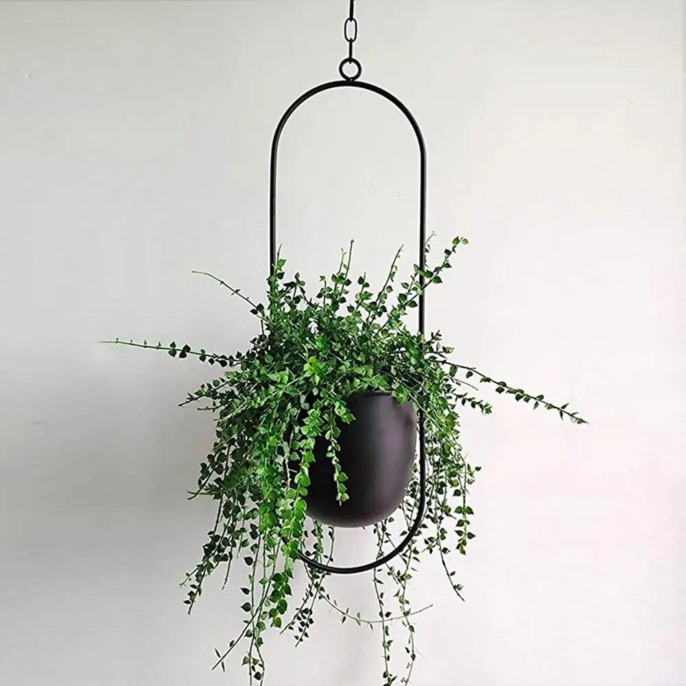 Metal Hanging Planter with Chain – Create Stunning Vertical Gardens Effortlessly 3