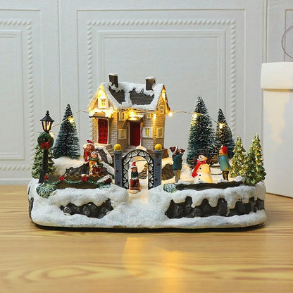 Miniature House Christmas Decoration – Enchanting Light for Festive Cheer 3