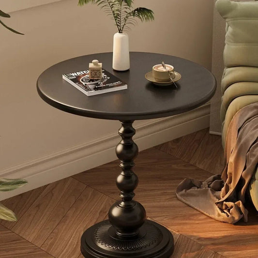 Minimalist Round Side Table – Chic Vintage Accent for Every Space 1