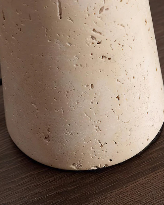 Minimalist Table Lamp Natural Stone Pillar – Elegant Design for Cozy Spaces 1