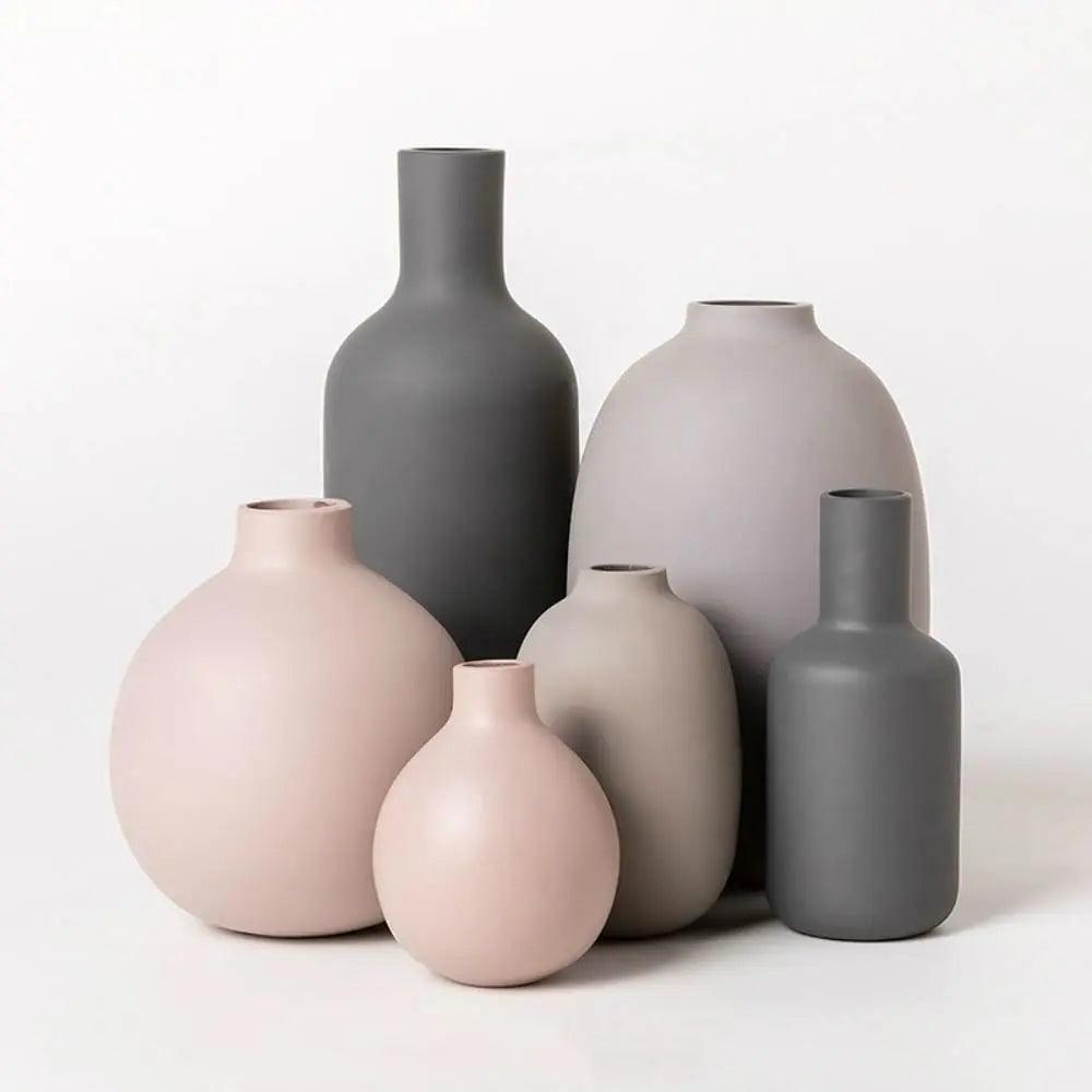 Modern Nordic Ceramic Vase – Unique Art Piece for Elegant Spaces 6