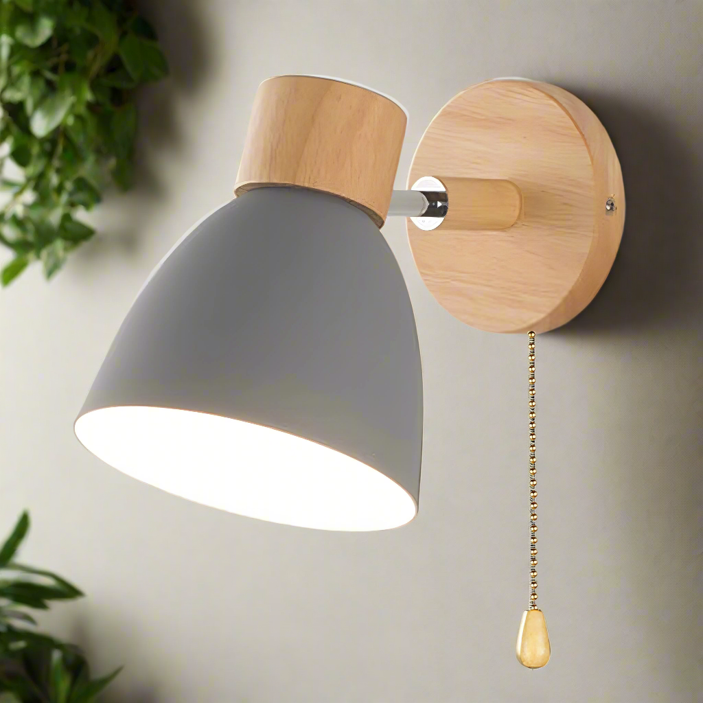 Modern Wall Lamp Jandiel – Scandinavian Wood Design for Inviting Spaces 5