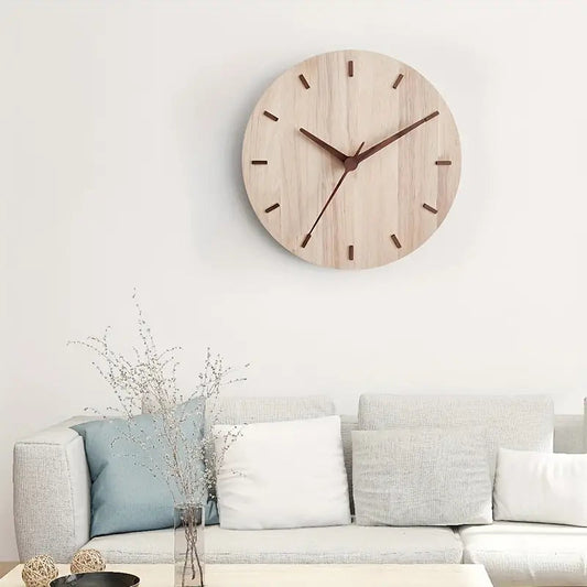 Modern Walnut Wood Wall Clock – Embrace Timeless Scandinavian Design 0