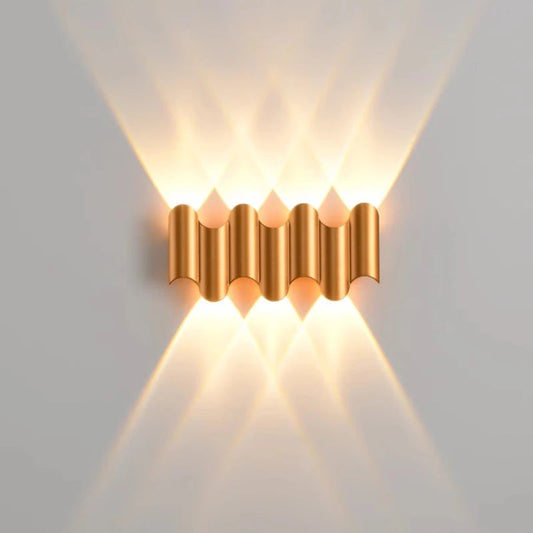 Modern Waterproof Aluminum Wall Lamp – Stylish Outdoor Illumination with Warm Ambiance 1