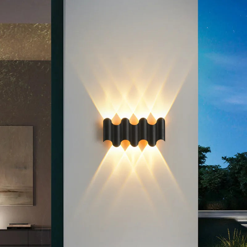 Modern Waterproof Aluminum Wall Lamp – Stylish Outdoor Illumination with Warm Ambiance 3