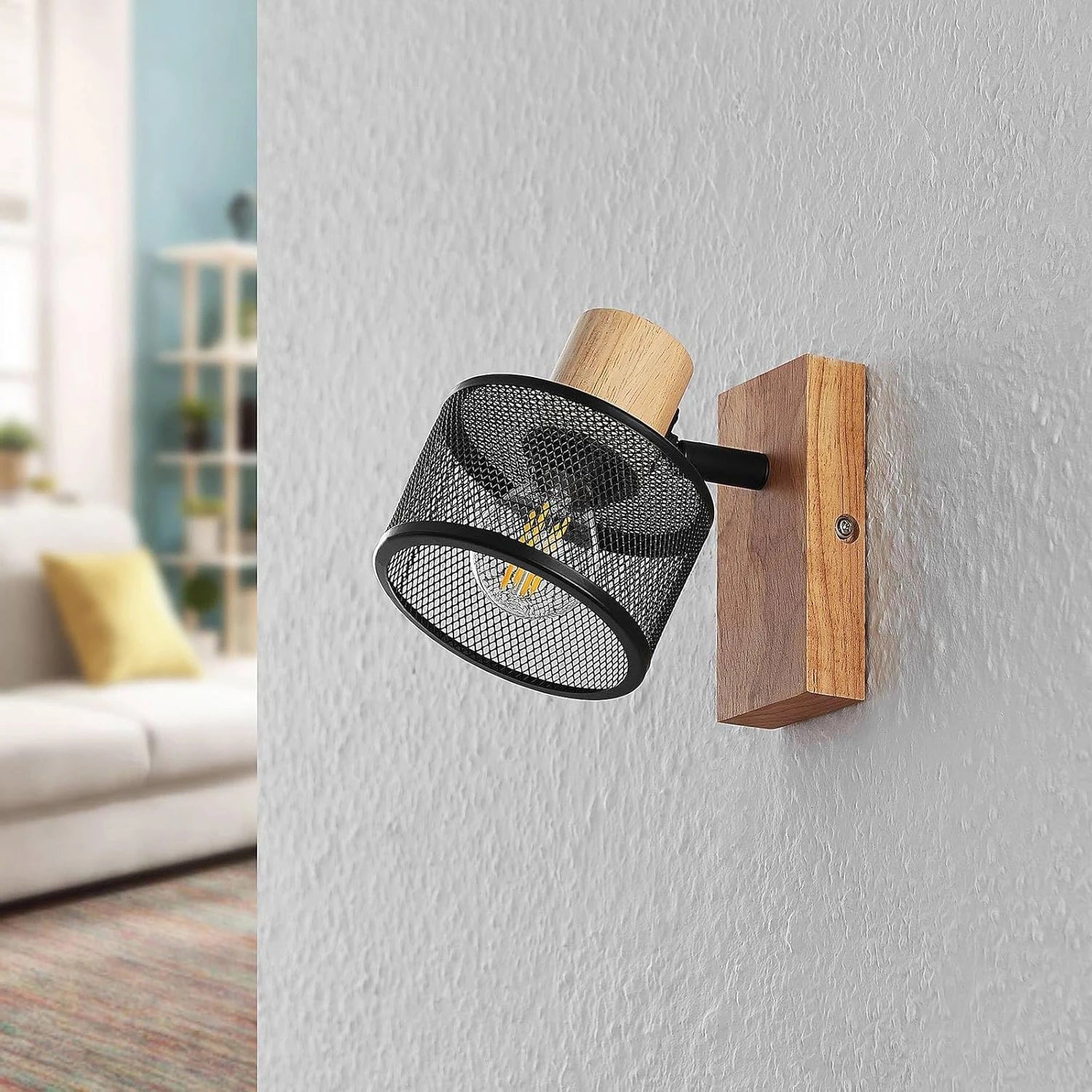 Modern Wooden Wall Lamp – Elegant Lighting for Every Space 3