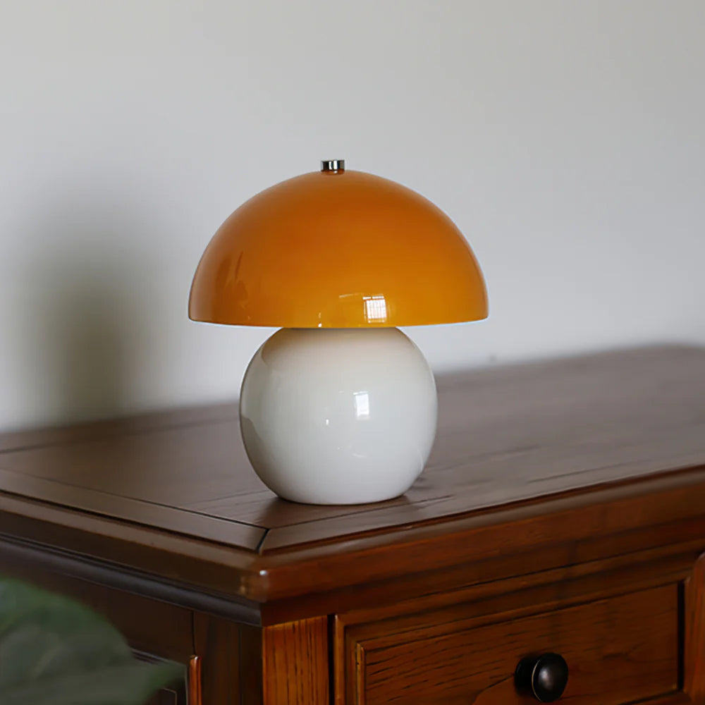 Mushroom Ceramic Table Lamp – Whimsical Glow for Delightful Spaces 3