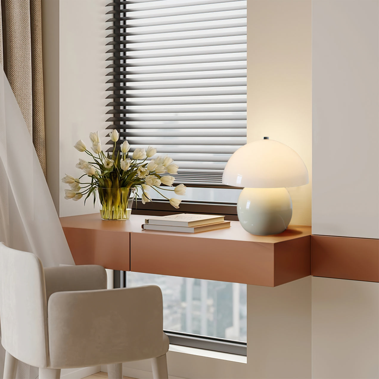 Mushroom Ceramic Table Lamp – Whimsical Glow for Delightful Spaces 7