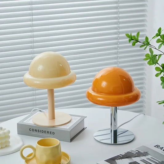 Mushroom Table Lamp – Cozy Mid-Century Glow for Any Space 1