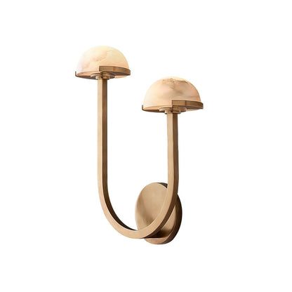 Mushroom Wall Lamp Alabaster Design – Serene Illumination for Modern Spaces 0