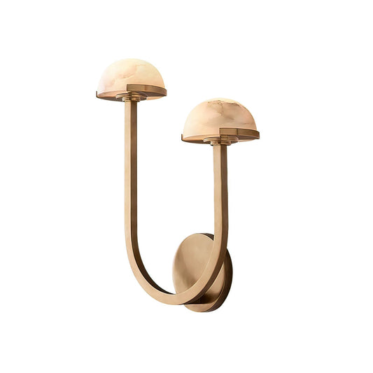 Mushroom Wall Lamp Alabaster Design – Serene Illumination for Modern Spaces 0