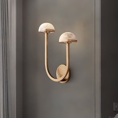 Mushroom Wall Lamp Alabaster Design – Serene Illumination for Modern Spaces 1