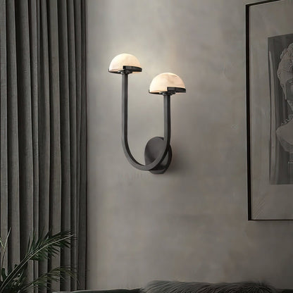 Mushroom Wall Lamp Alabaster Design – Serene Illumination for Modern Spaces 6