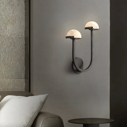 Mushroom Wall Lamp Alabaster Design – Serene Illumination for Modern Spaces 7