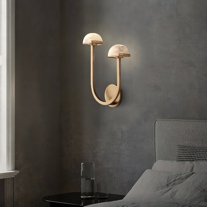 Mushroom Wall Lamp Alabaster Design – Serene Illumination for Modern Spaces 8