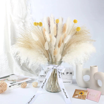 Natural Dried Pampas Grass Bouquet – Chic Floral Accent for Elegant Spaces 10