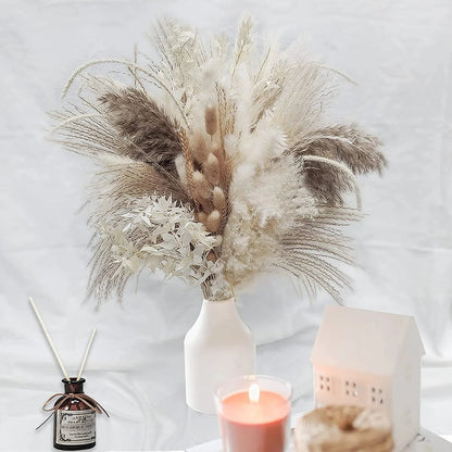 Natural Dried Pampas Grass Bouquet – Chic Floral Accent for Elegant Spaces 13
