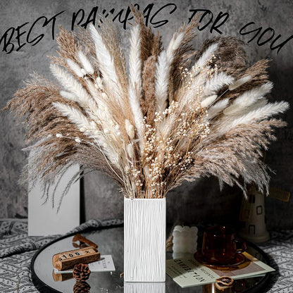 Natural Dried Pampas Grass Bouquet – Chic Floral Accent for Elegant Spaces 15