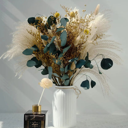 Natural Dried Pampas Grass Bouquet – Chic Floral Accent for Elegant Spaces 17