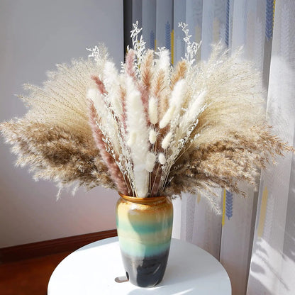 Natural Dried Pampas Grass Bouquet – Chic Floral Accent for Elegant Spaces 3