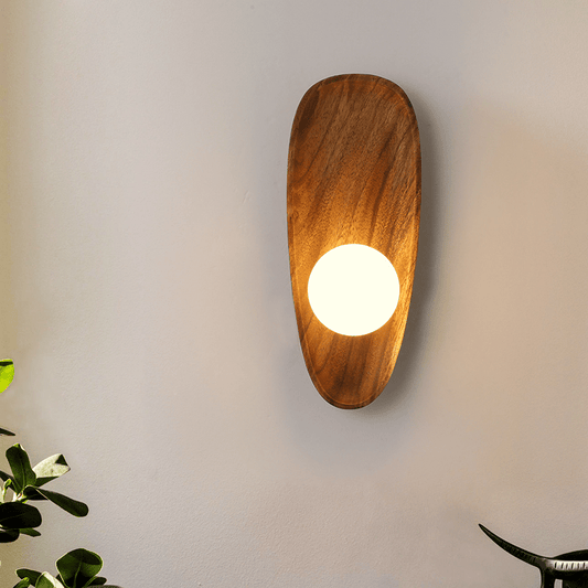 Natural Wooden Wall Lamp – Cozy Illumination for Any Room 1