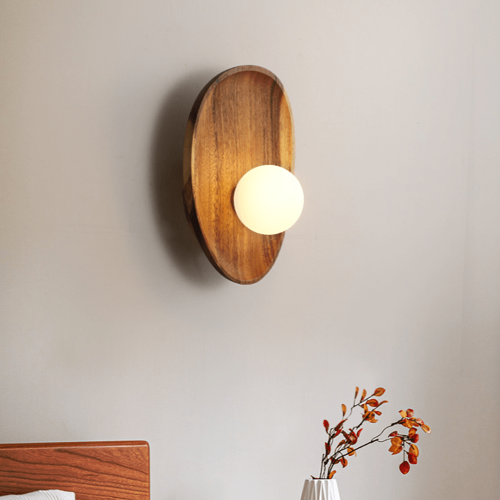 Natural Wooden Wall Lamp – Cozy Illumination for Any Room 2