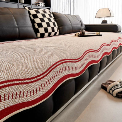 Non-Slip Sofa Cover Modern Wave – Elegant Protection For Your Living Room 2