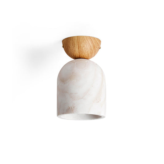 Noncu Travertine Ceiling Lamp – Elegant Glow with Minimalist Touch 0
