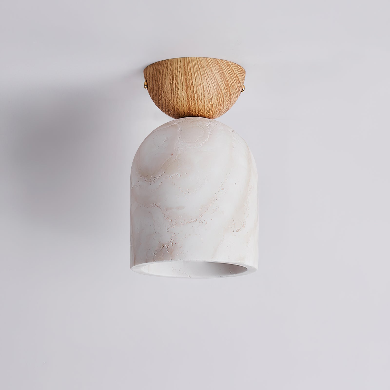 Noncu Travertine Ceiling Lamp – Elegant Glow with Minimalist Touch 5