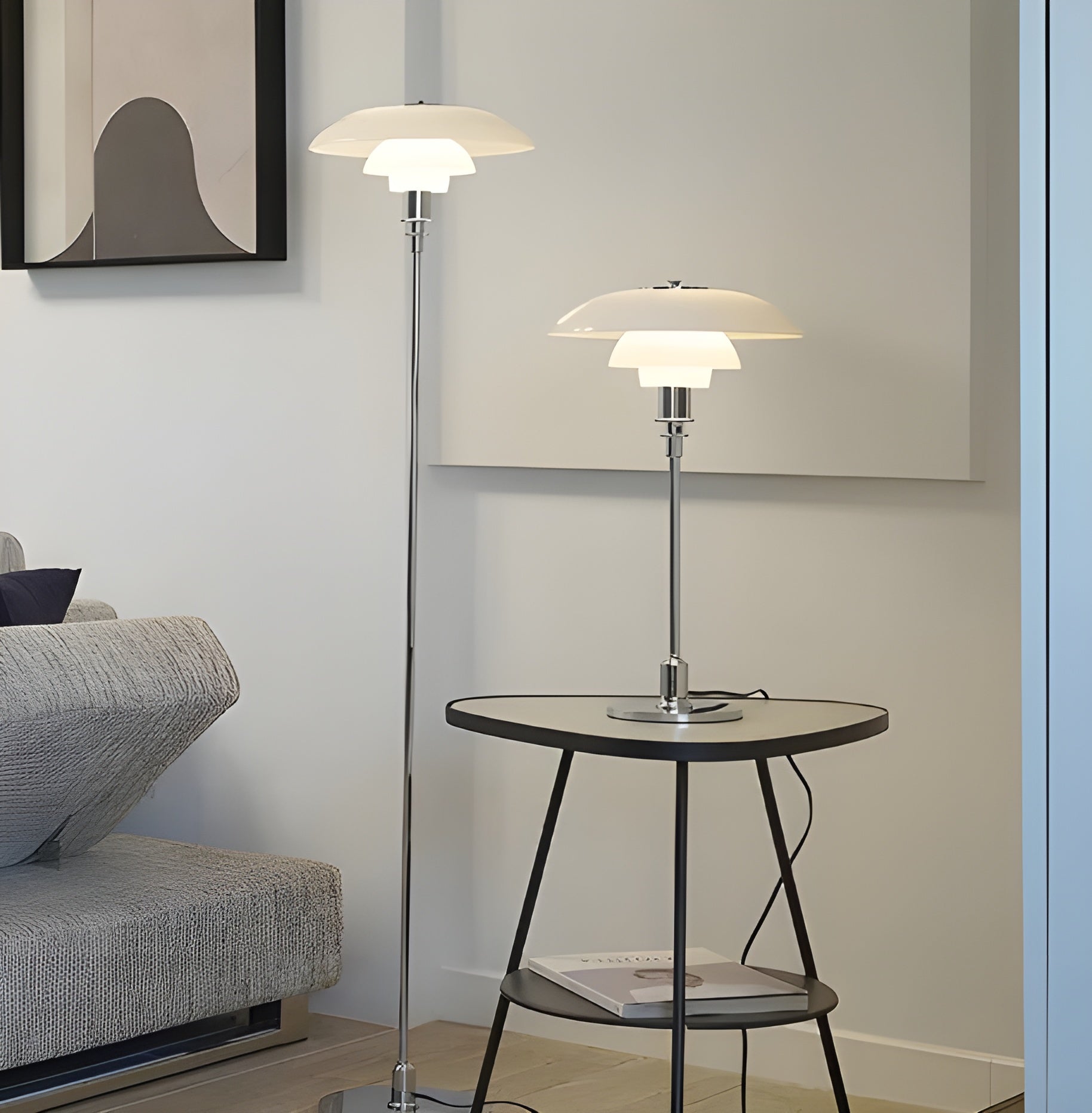 NordGlowy LED Table Lamp – Stylish Glass Shade for Cozy Ambiance 4