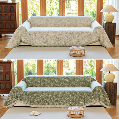 Nordic Speckle Reversible Sofa Cover – Cozy Boho Charm for Your Home 2