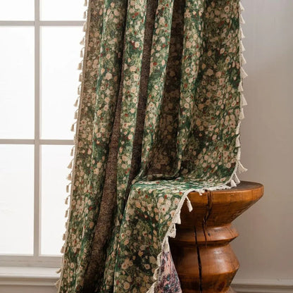 Noveau Ditsy Floral Curtain – Vintage Elegance with Modern Boho Flair 5