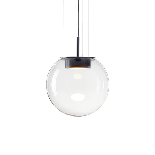 Orbis Black Pendant Light – Stylish Glass Design with Ambient Glow 0