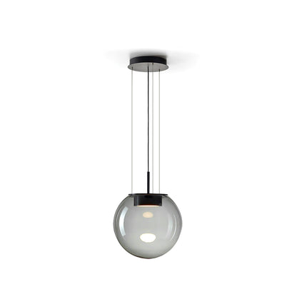 Orbis Black Pendant Light – Stylish Glass Design with Ambient Glow 1
