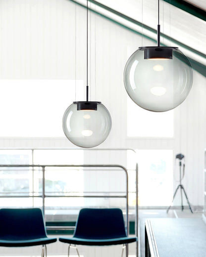 Orbis Black Pendant Light – Stylish Glass Design with Ambient Glow 5