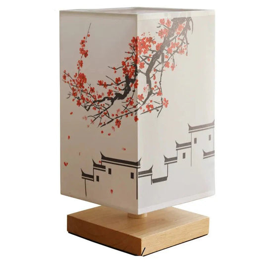Oriental Flower Table Lamp – Serene Ambiance with Elegant Illumination 1