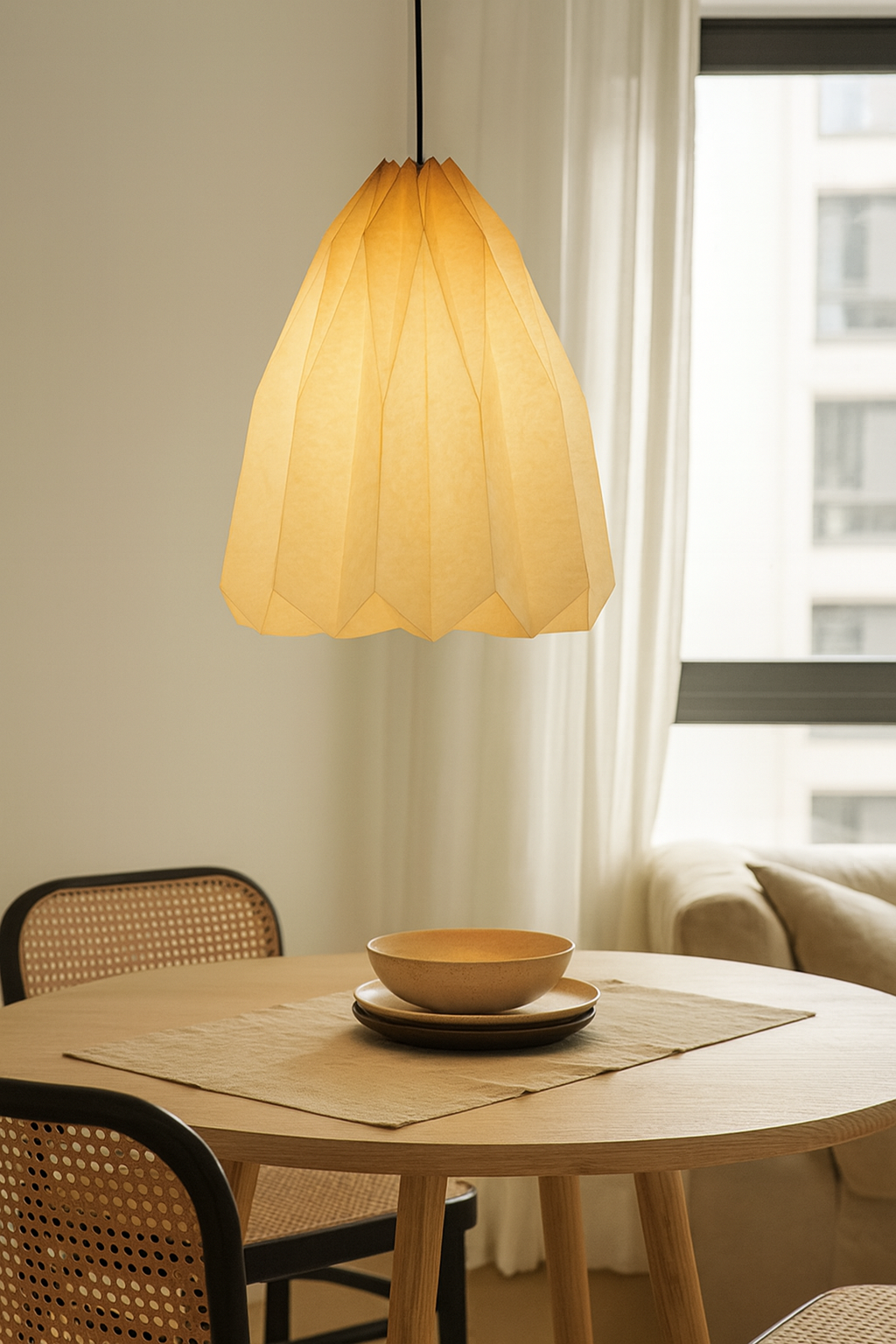 Origami Paper Lampshade – Unique Japanese Craft for Serene Spaces 6