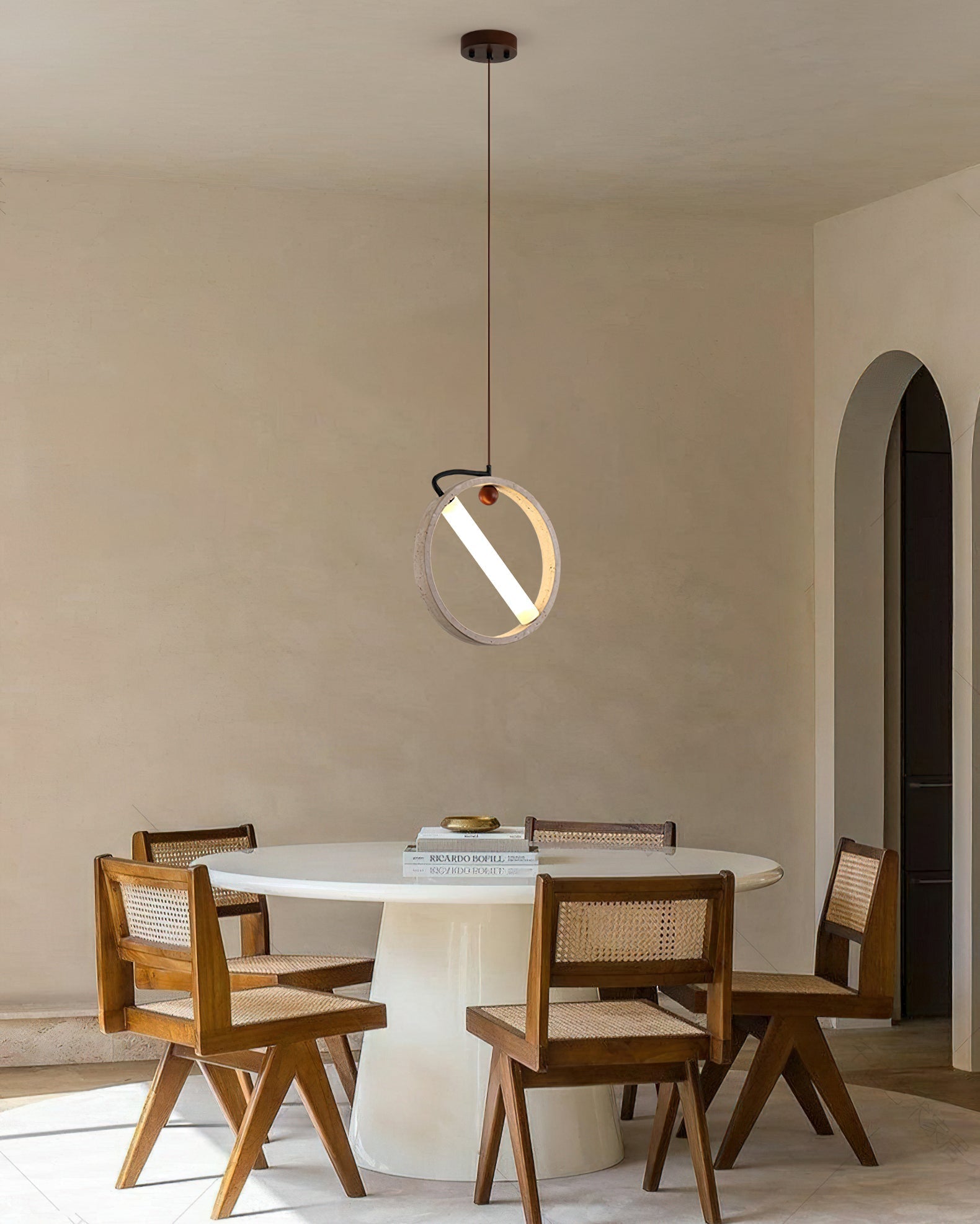 Orvion Pendant Light – Elegant Yellow Travertine Design for Modern Spaces 5